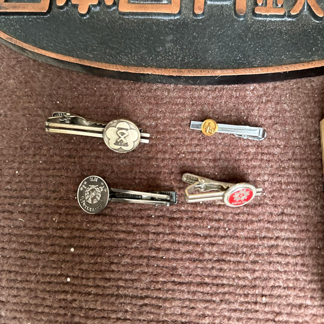 鉄道グッズ　コレクション　置物、タイ、褒賞バッチ