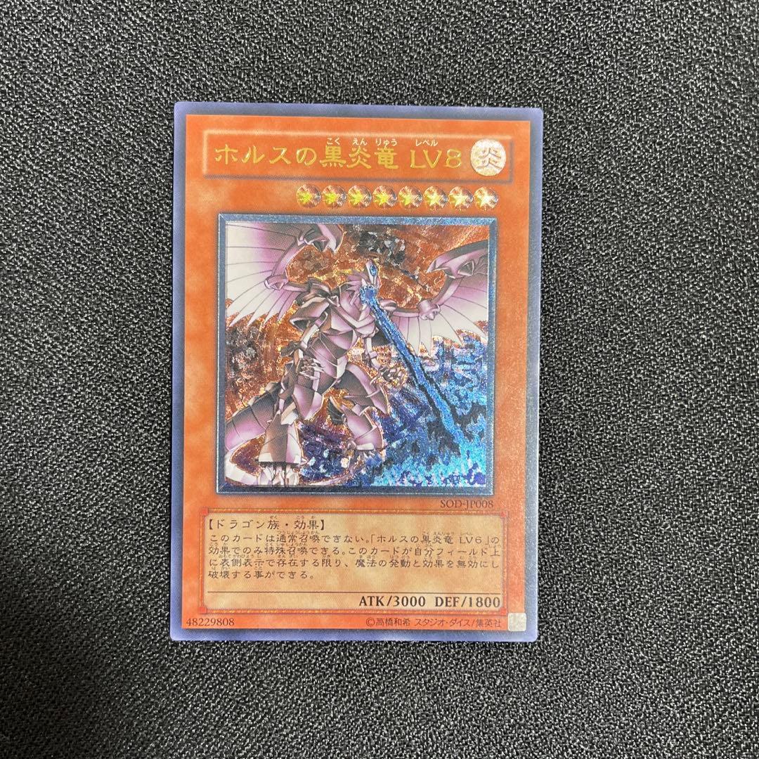 遊戯王　ホルスの黒炎竜 ＬＶ８　レリーフ