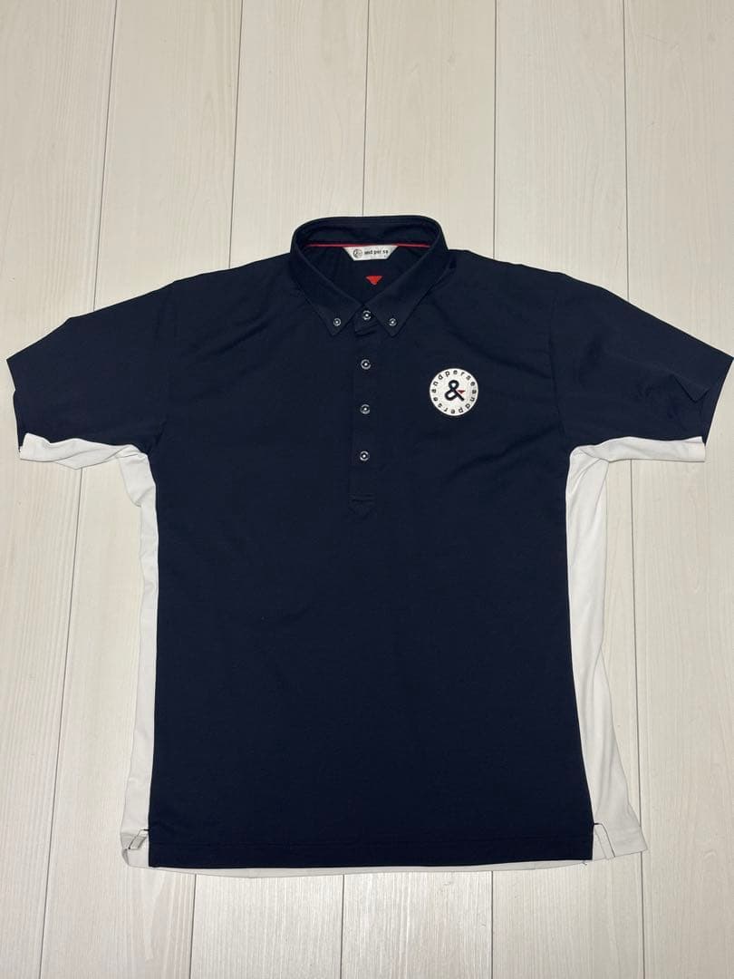 and per se ボタンダウンポロシャツ サイズL