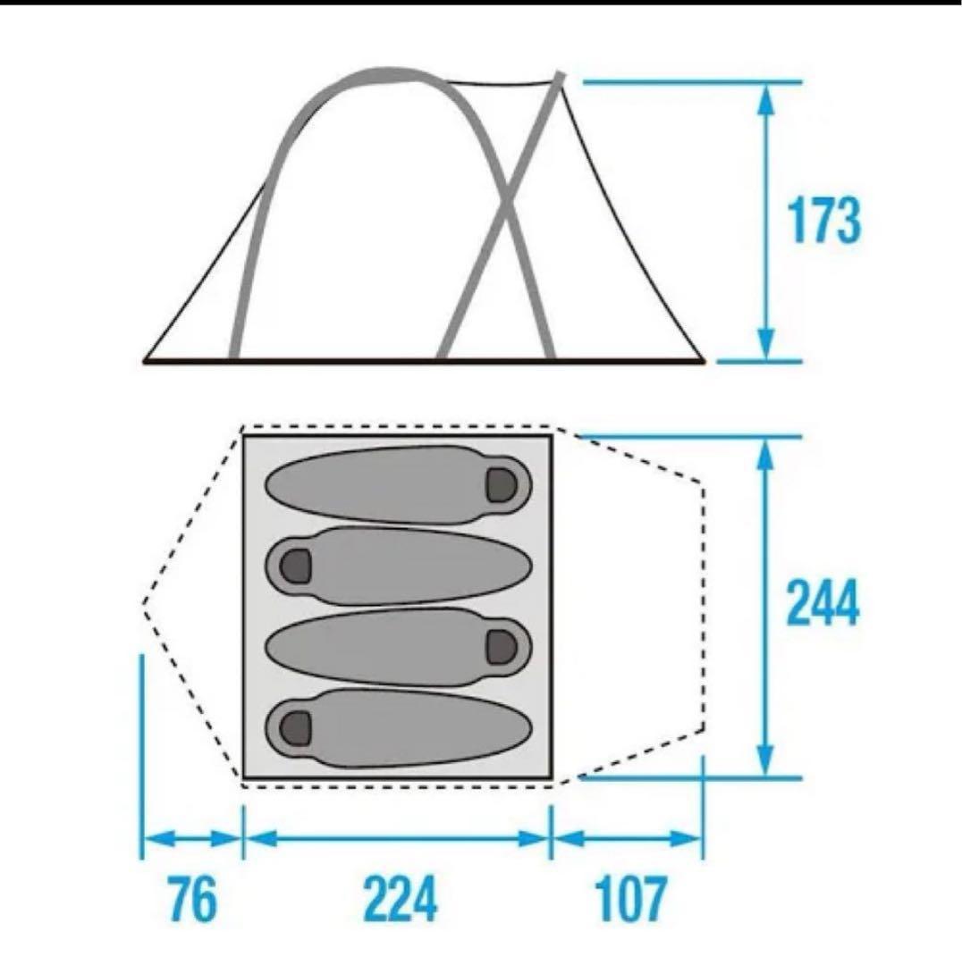 ノースフェイス ランダー4 NV22101 4人用テント ニュートープ