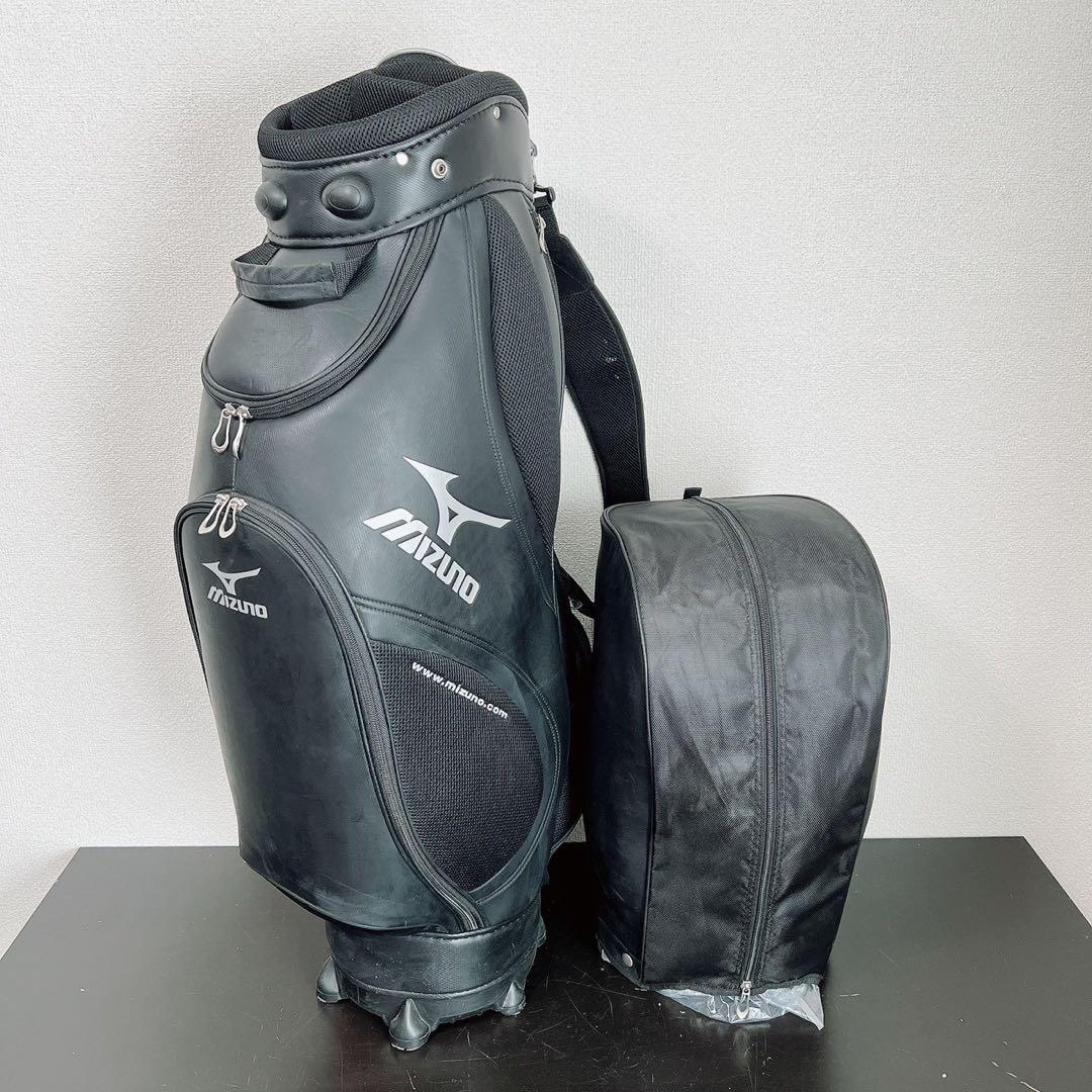 MIZUNO ミズノ キャディバッグ ブラック 5分割 カートタイプフード付9型