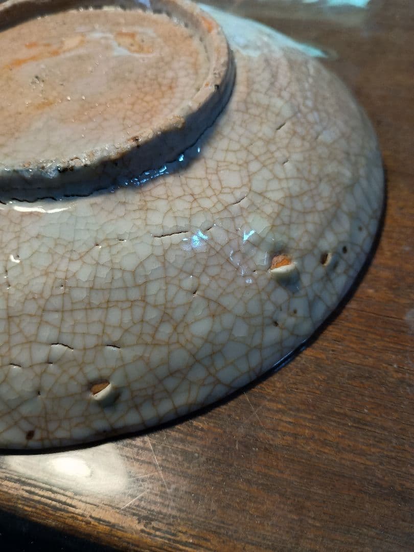 呉須写し珉平焼 中皿二客