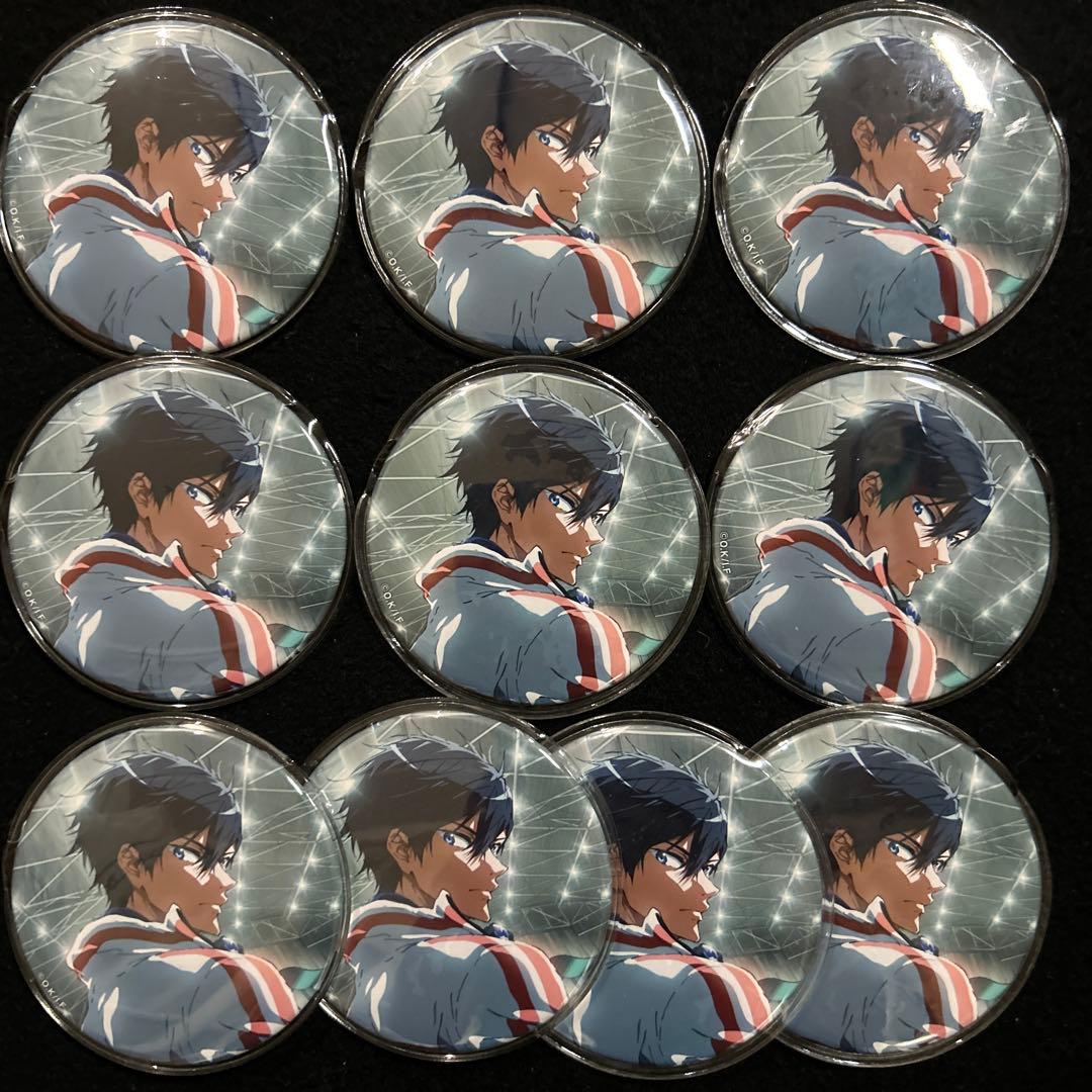 Free! FS 前編 76mm缶バッジ 七瀬遙 10個セット