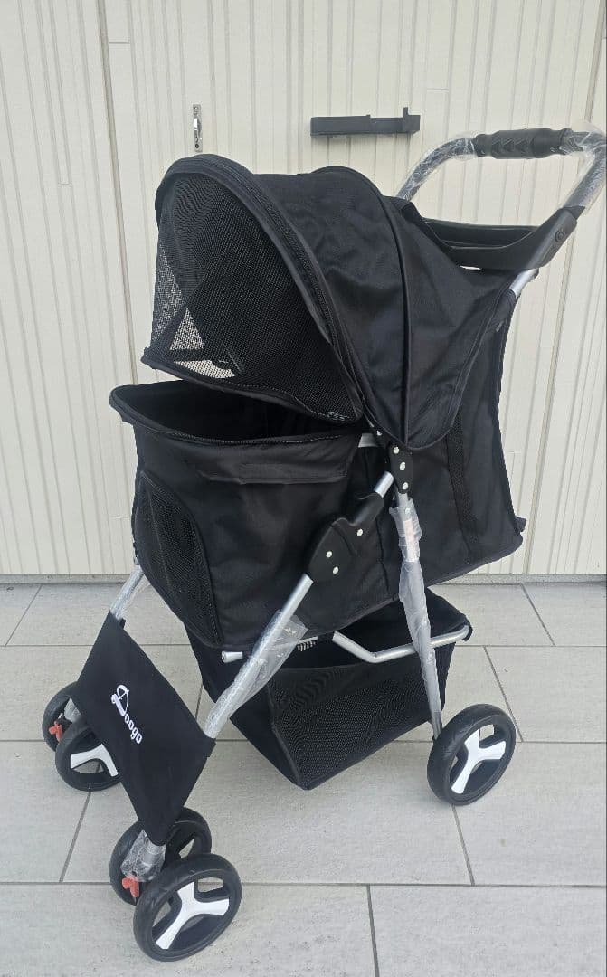 Doogo ペットカート 黒 メッシュカバー付き　ブランド品　新品未使用