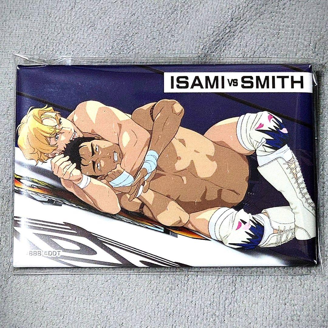 ブレイバーン ＤＤＴプロレス コラボ 缶バッジ イサミ スミス A