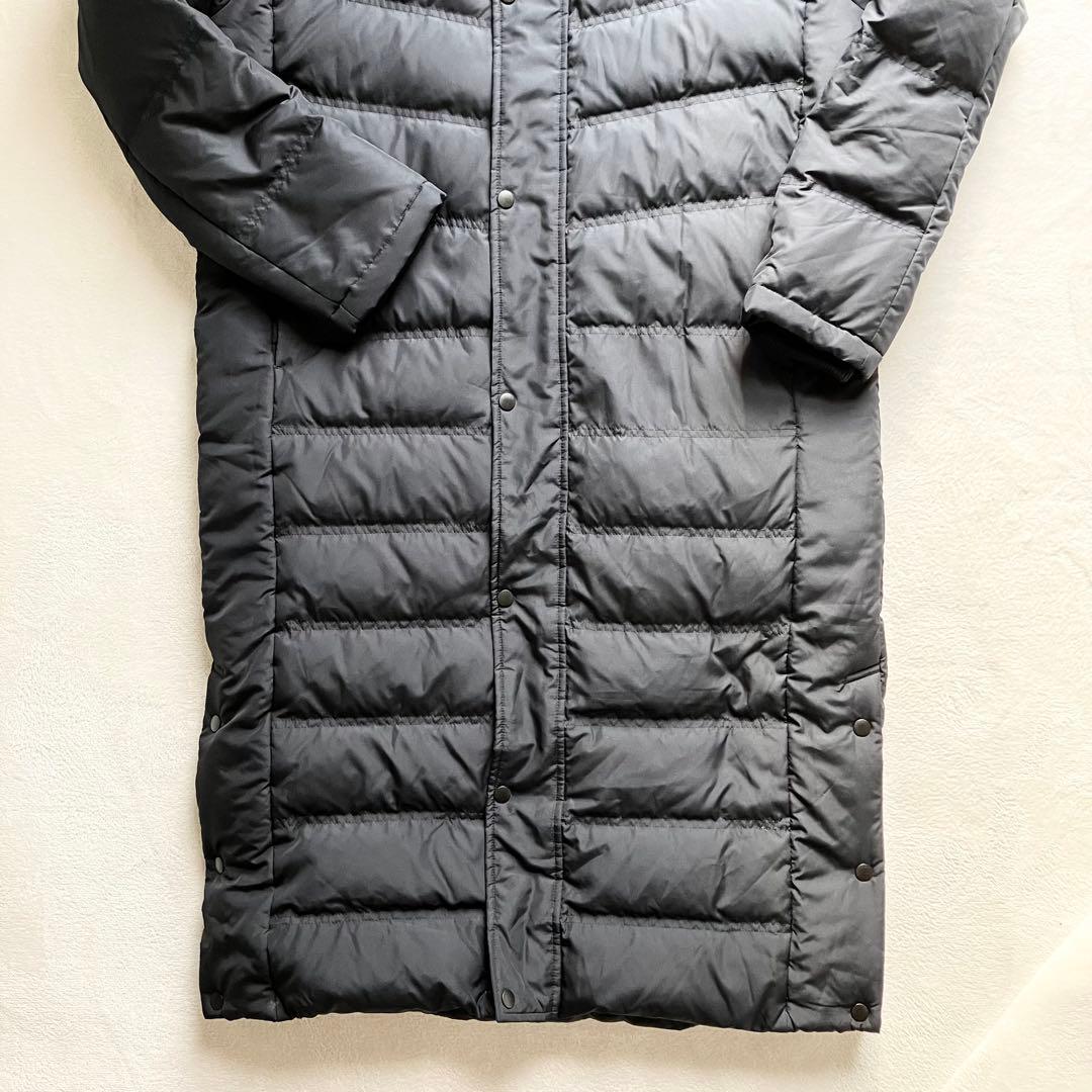 【美品】mizno ミズノ ベンチコート ダウン 袖リブ ブラック 黒 L