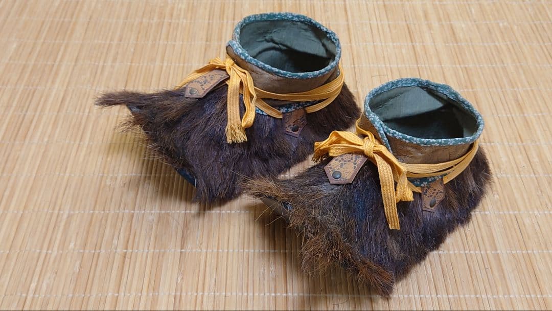 ◎週末限定値引中早いもの勝ち◎☆★全国送料無料☆毛靴☆飾り用☆甲冑☆鎧★☆