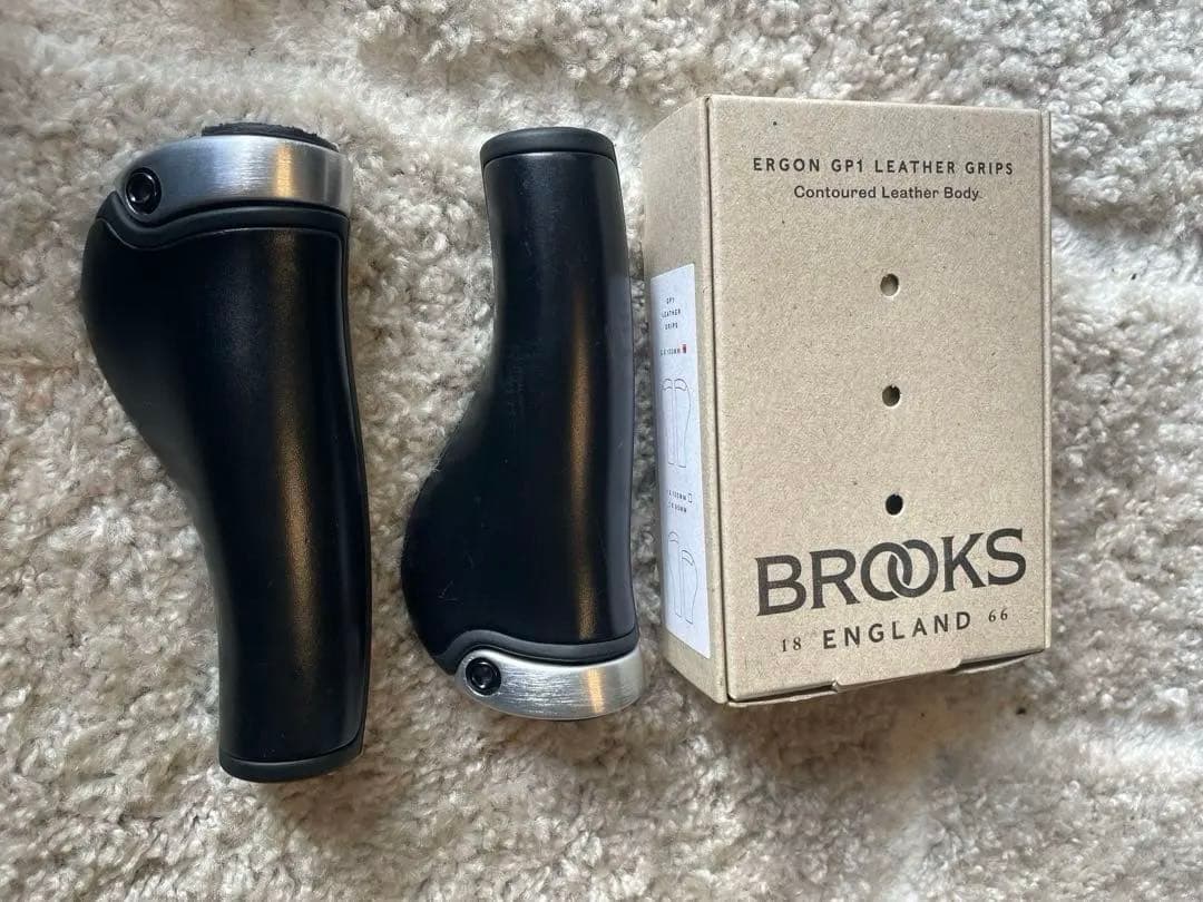 Brooks Ergon GP1 Leather Grip ブラック130mm