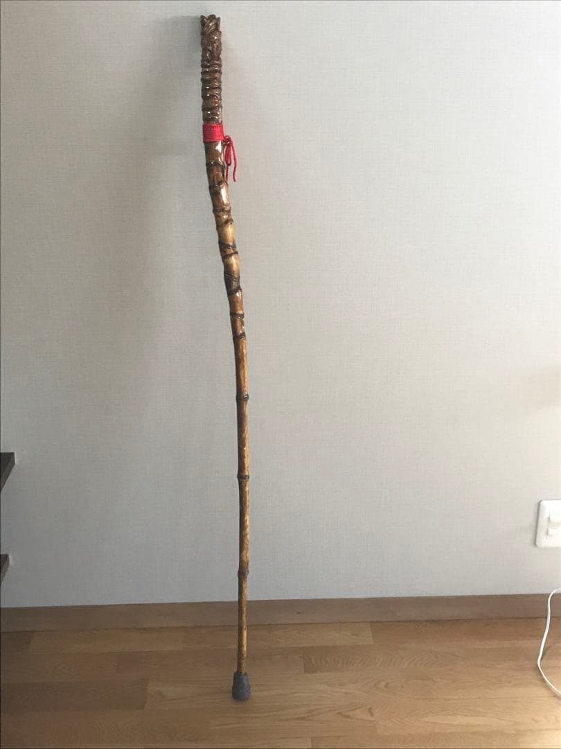 ★龍の杖★縁起物★唯一無二★珍しい竹★手彫り★