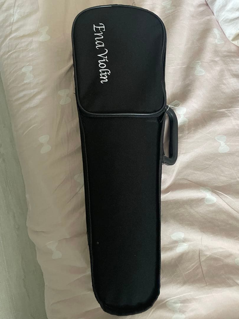 茶色のバイオリンと黒いケース