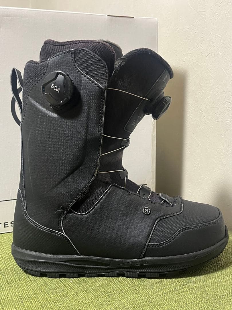 RIDE LASSO 26 スノーボードブーツ 黒 ワイヤー新品交換済 予備付き