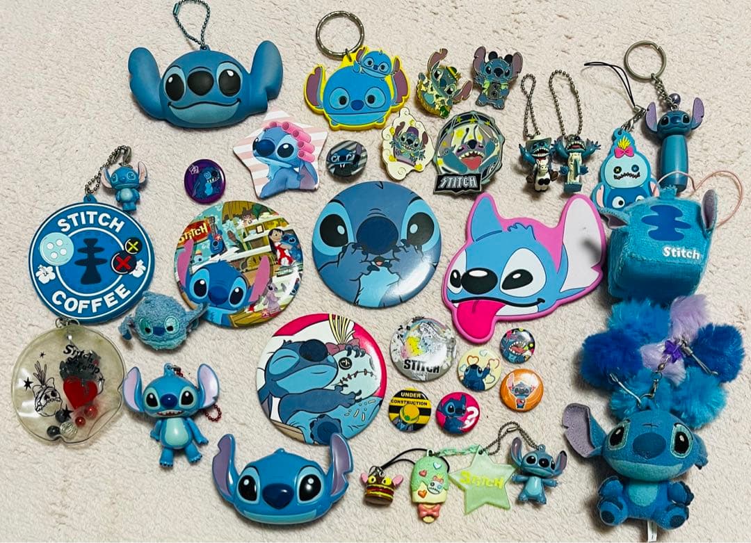 スティッチ　キーホルダー　バッチ　まとめ売り