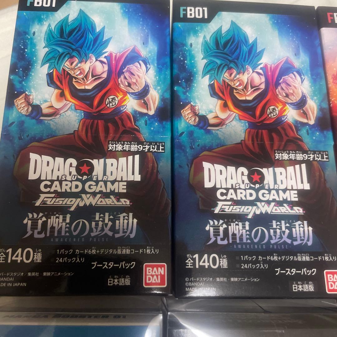 新品テープ付★ドラゴンボールカード　覚醒烈火神龍咆哮マンガブースターBoxセット