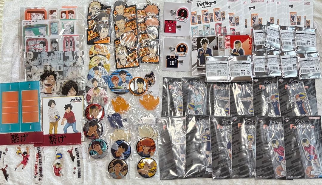 ハイキュー グッズ アクスタ、缶バッジ、チケットケース等