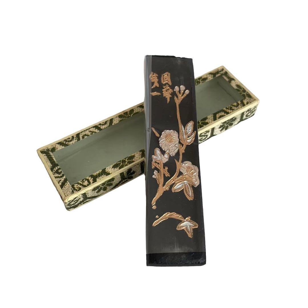 中国墨 国華第一 鐡斎翁書畫寳墨 てっさいおうしょがほうぼく 墨 習字 箱付き