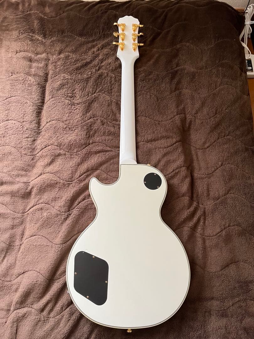 【調整済】epiphone Lespaul Custom pro white