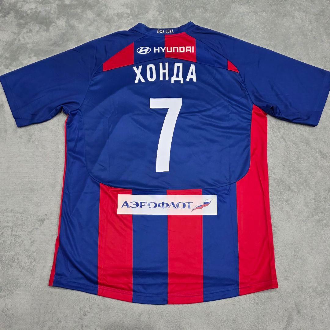 【未使用】チェスカモスクワ　本田圭佑　ユニフォーム　2XL　青　赤　リーボック