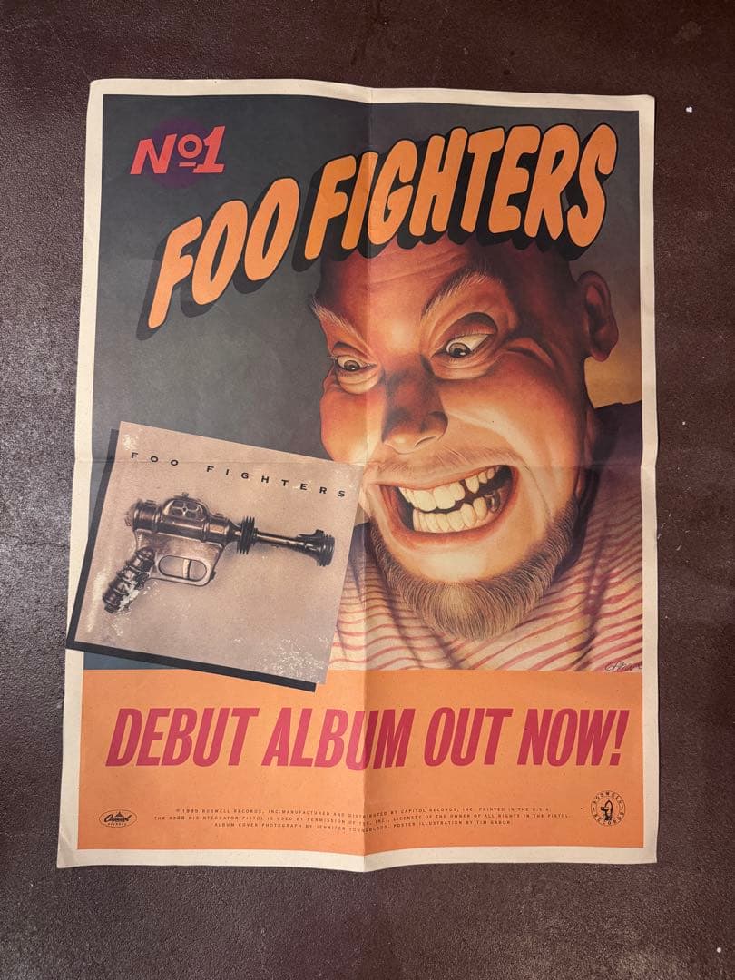 Foo Fighters デビューアルバム ポスター【美品】