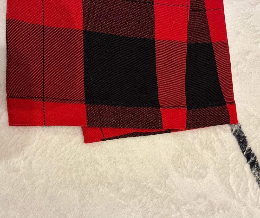 パーリーゲイツ　パンツ　赤黒チェック　サイズ3