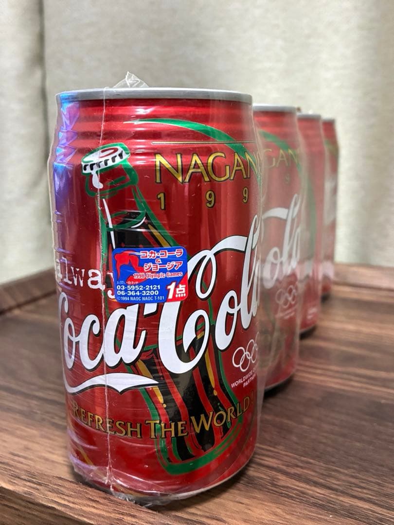 【未開封】コカ・コーラ 長野オリンピック 記念缶 98年 未開封パック 観賞用