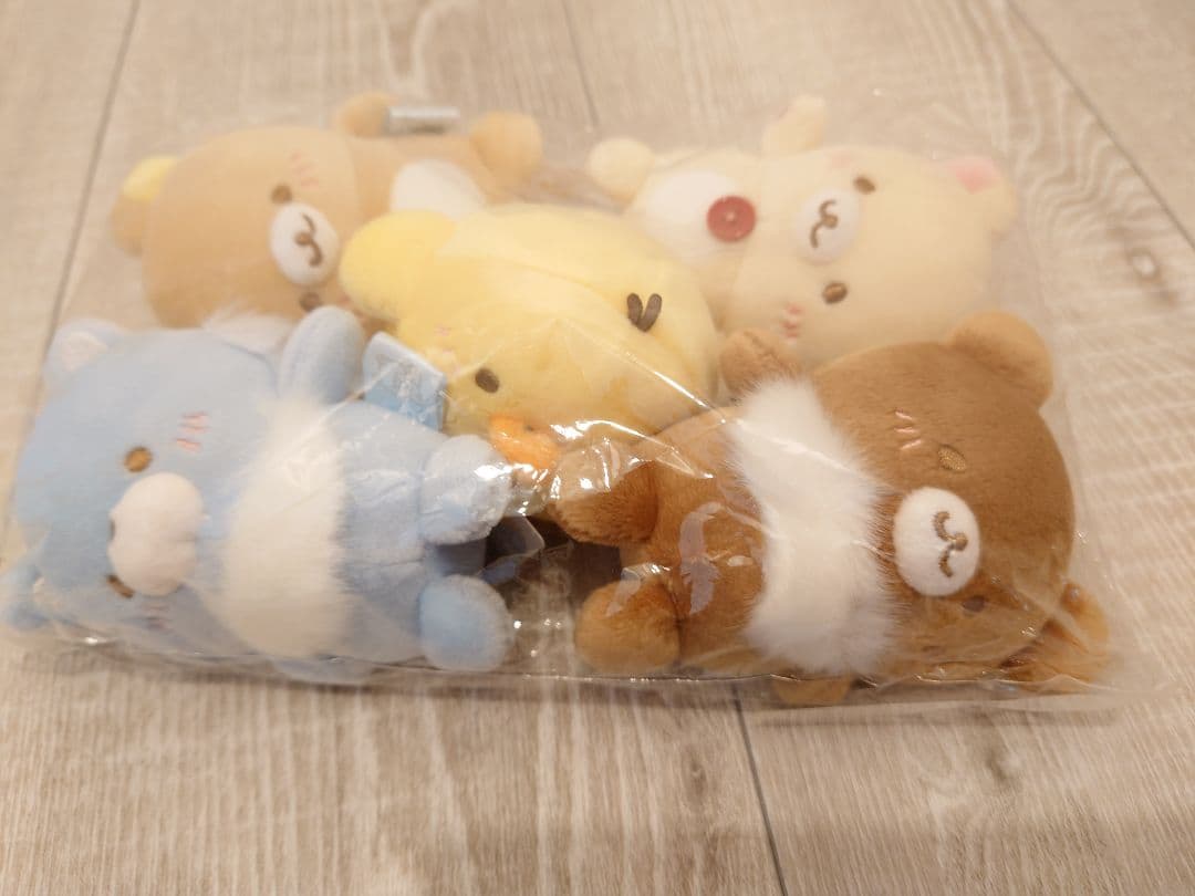 リラックマ　てのりぽっちゃりほにゃぐるみ 5体セット