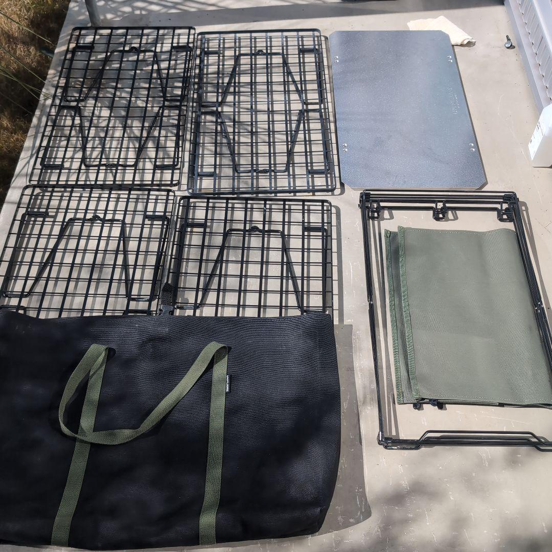 ユニフレーム　フィールドラック　4枚　天板　収納袋　UFダストスタンド4 カバー