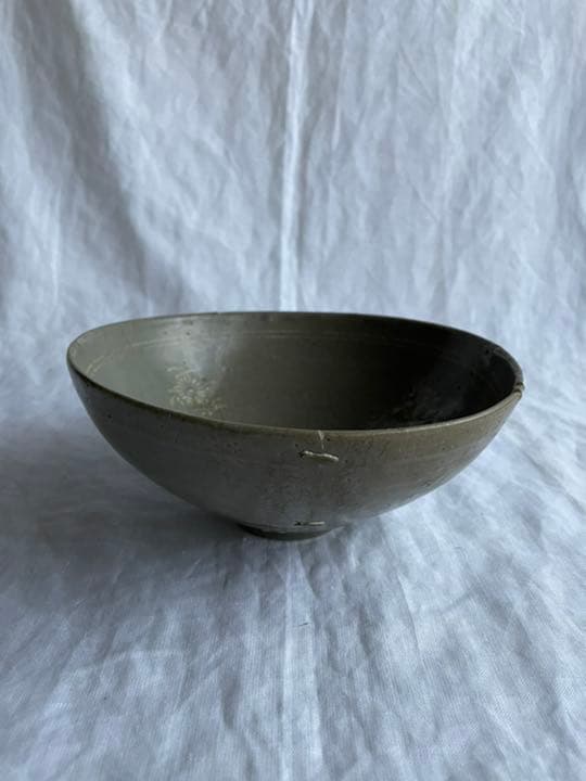 李朝　青磁　三島　印花鉢