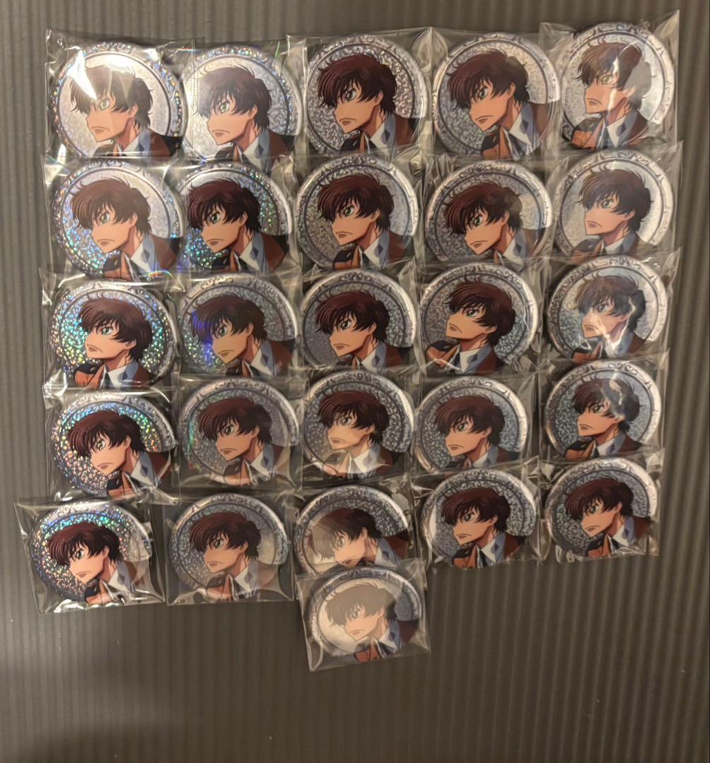 コードギアス　スザク　缶バッジ　Blu-ray DVD イラスト