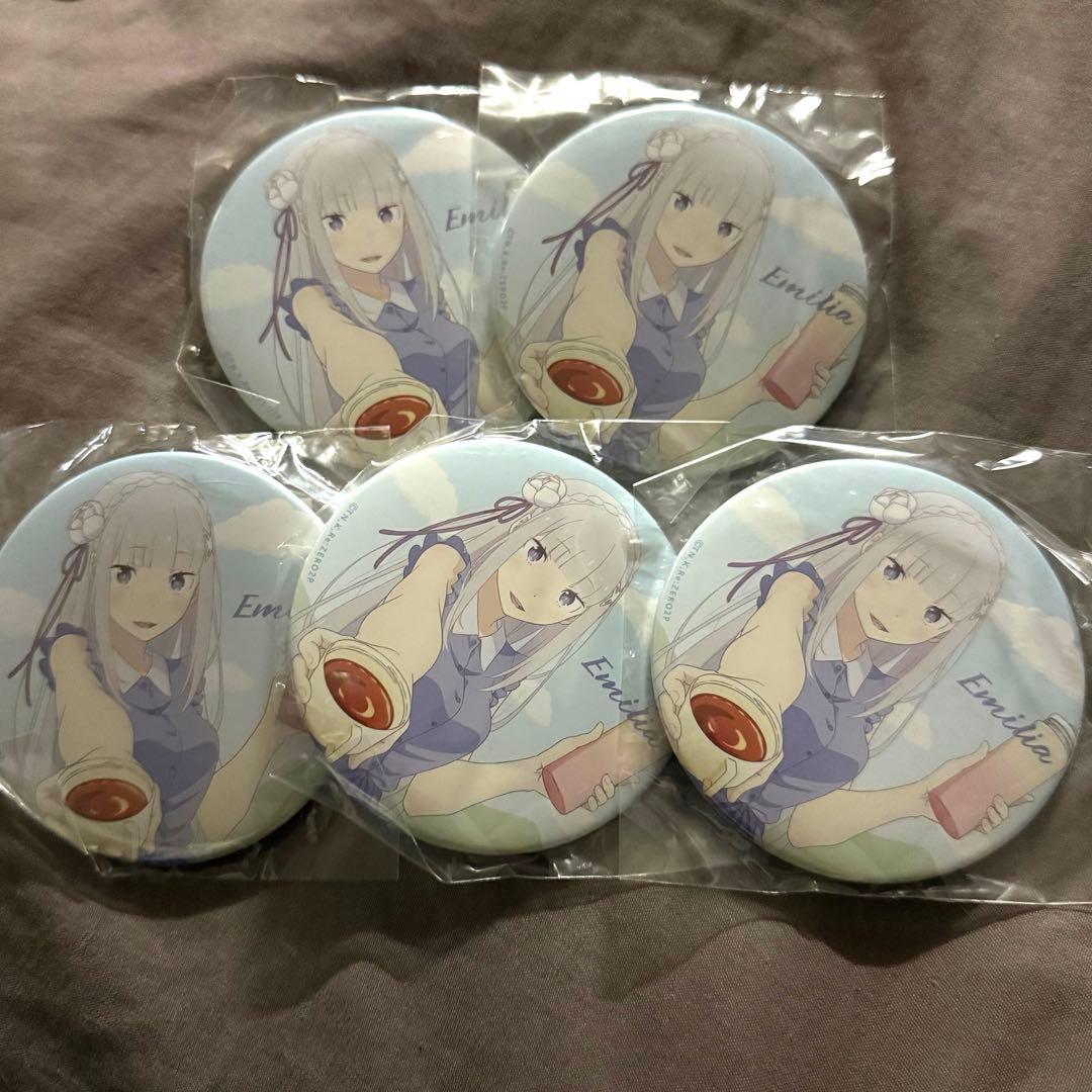 Re:ゼロから始める異世界生活　エミリア　缶バッジ　②