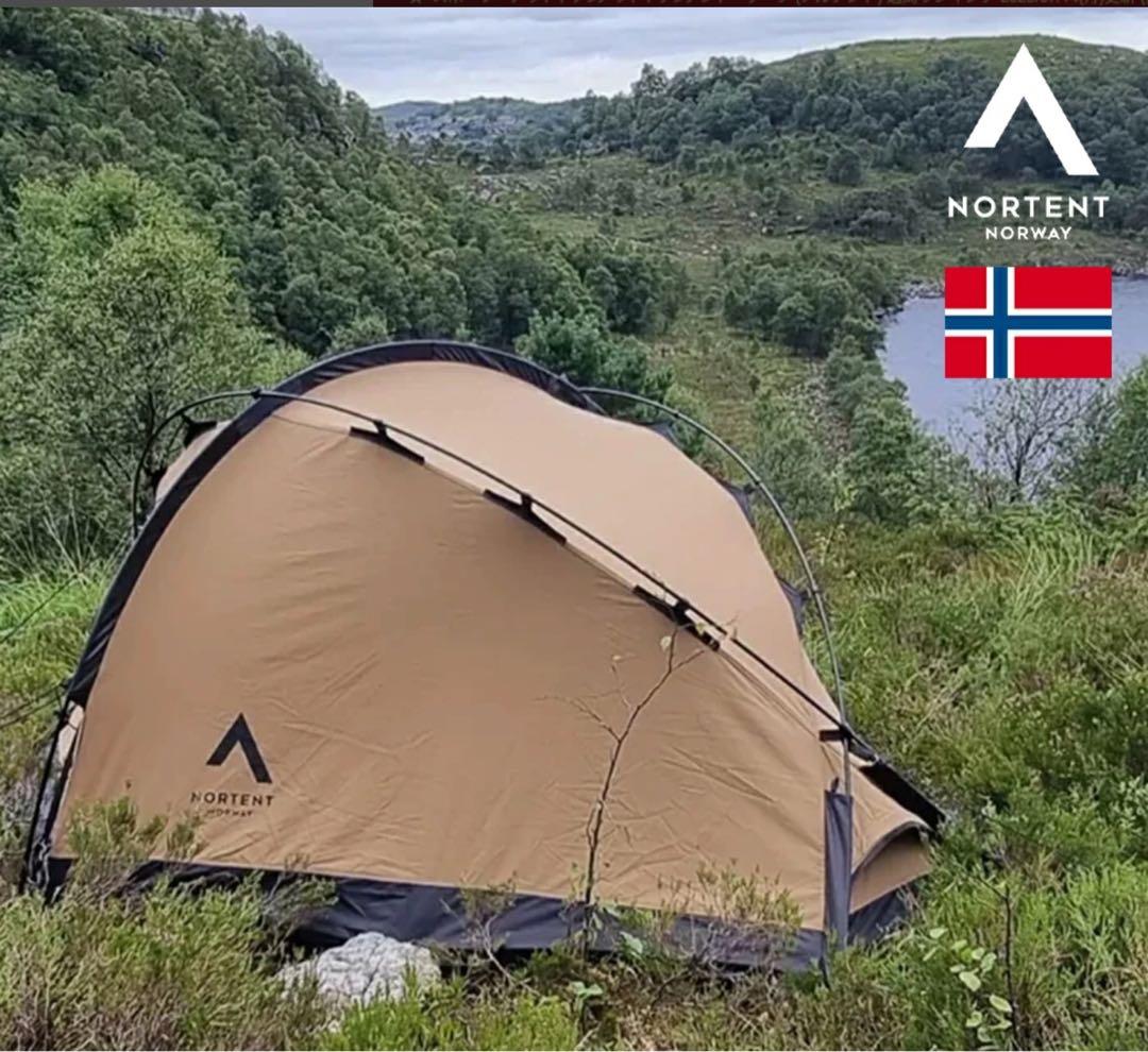 nortent Vern 1-PC テント ポリコットン オークブラウン