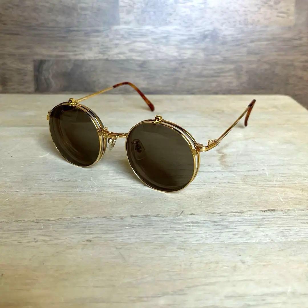 【アンティーク】AMIPARIS 858 08跳ね上げ 度入り メガネ 眼鏡