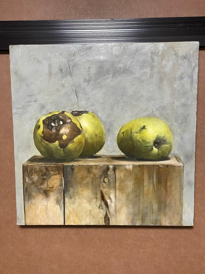 カリン　油彩画