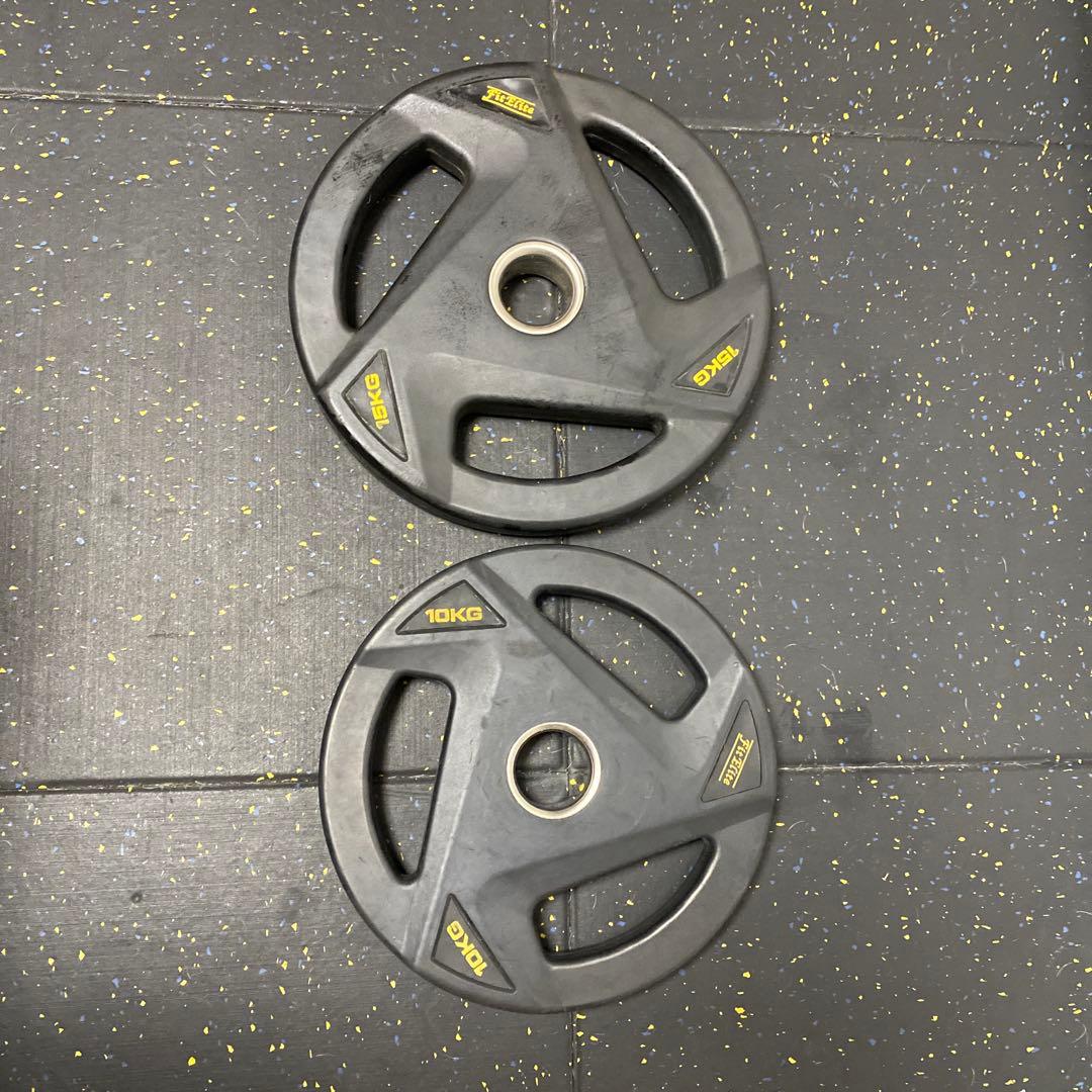 ♻️売約済①♻️フィットエリート♻️15㎏、10㎏各一枚♻️オリンピックプレート