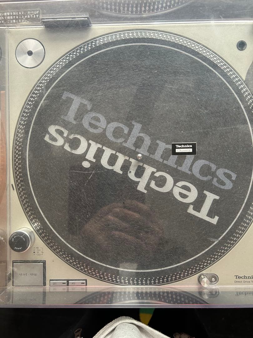 Technics SL-1200 MK3D ターンテーブル カバー付き