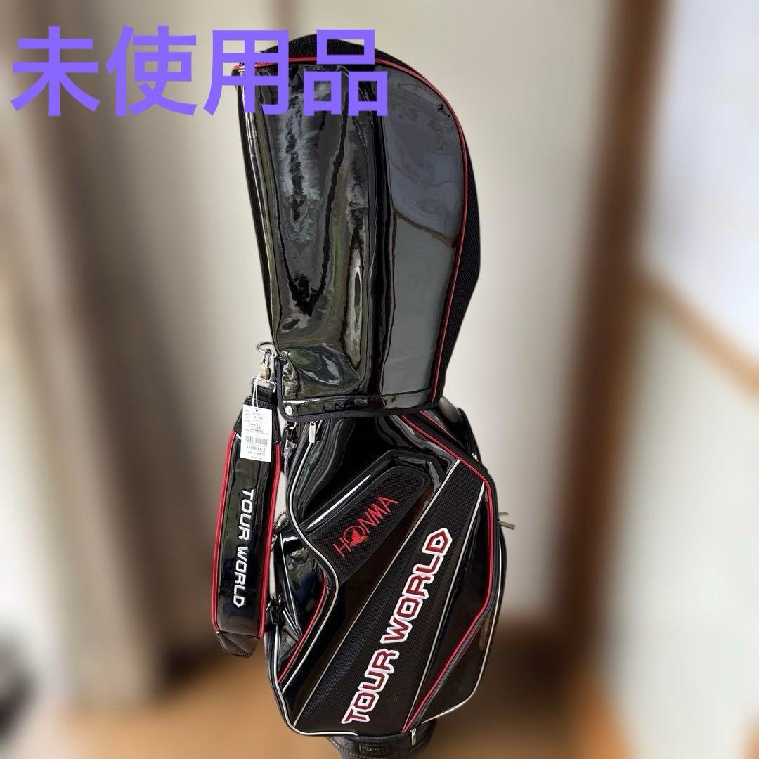 HONMA.TOUR WORLD 本間ゴルフキャディバッグ　黒エナメル