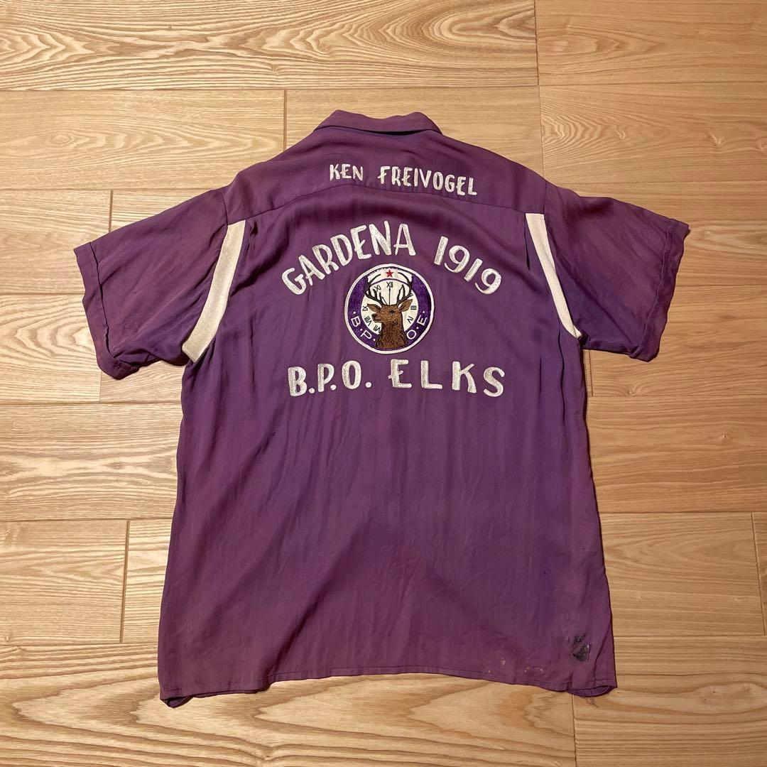 50s 60s Bowler's SHIRTS AND UNIFORM 鹿