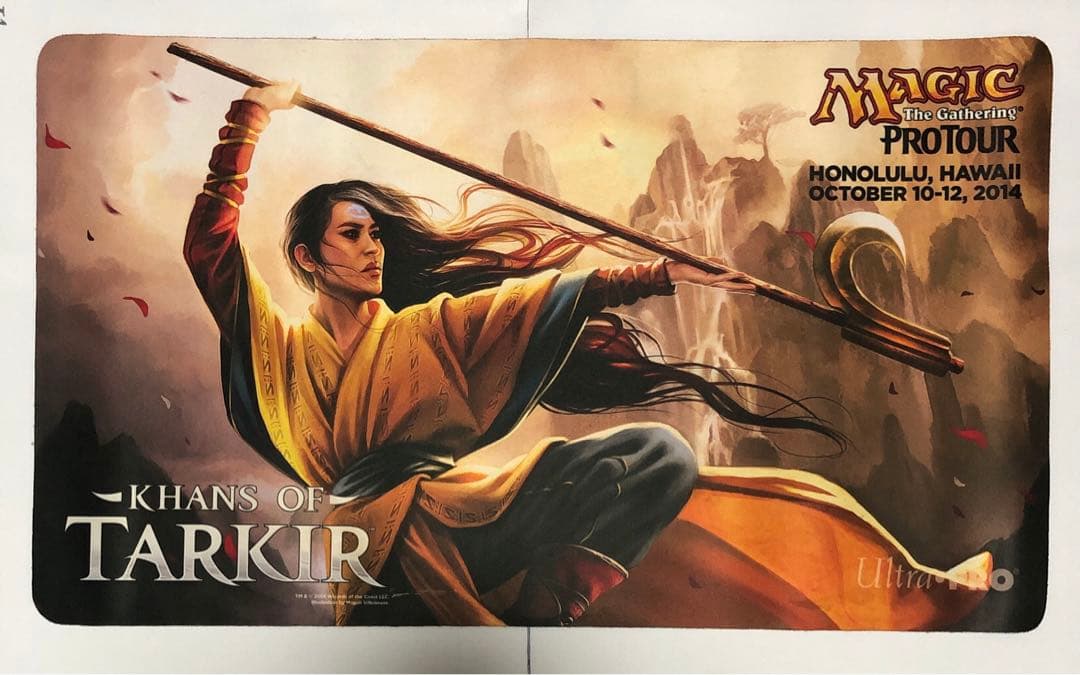 悟った達人、ナーセット mtg プレイマット プロツアー タルキール覇王譚