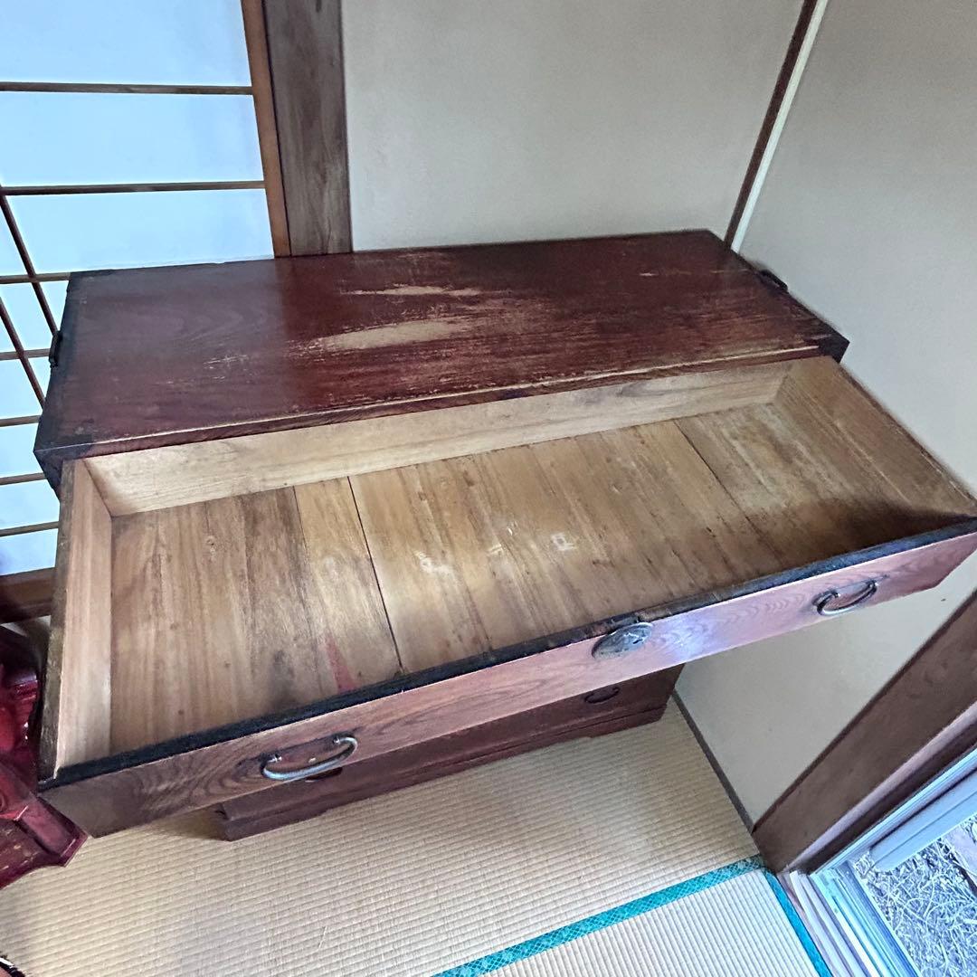 時代箪笥 和箪笥 5段チェスト 古民家 幅115cm