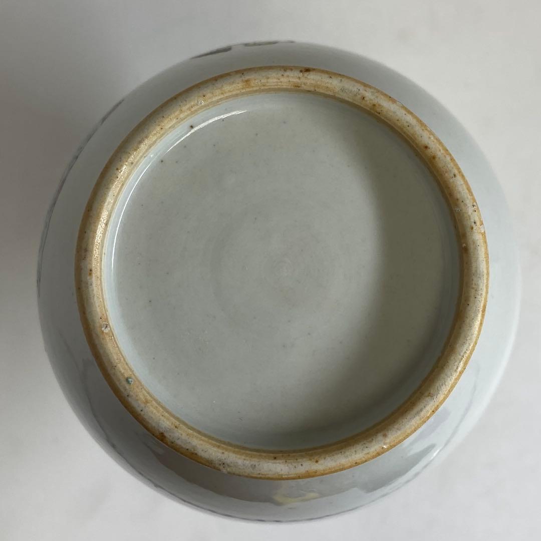 中国清朝時代　粉彩人物画　花入　高さ　25㎝　トサチ　東な8-0121☆2F