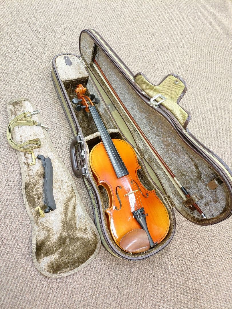 GEWA 3/4バイオリン本体＋スズキ弓＋軽量ケース＋KUN肩当セット
