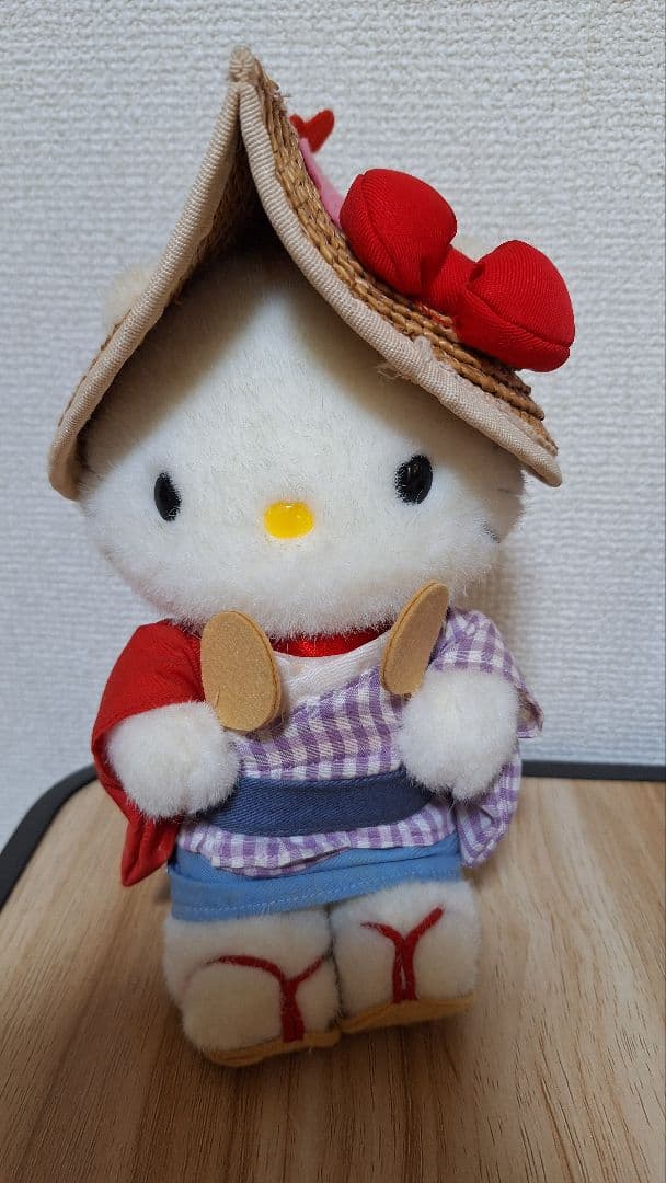 【激レア・タグ付き】ハローキティ 福岡限定 博多どんたく2001年 ぬいぐるみ