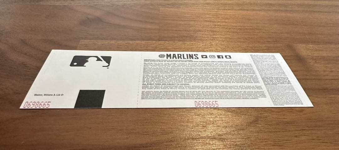 大谷翔平 50-50達成試合 未使用チケット 席番号17（大谷選手の背番号）