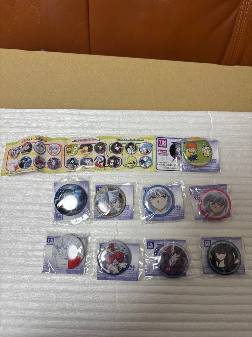 映画犬夜叉　缶バッジ 8個セット