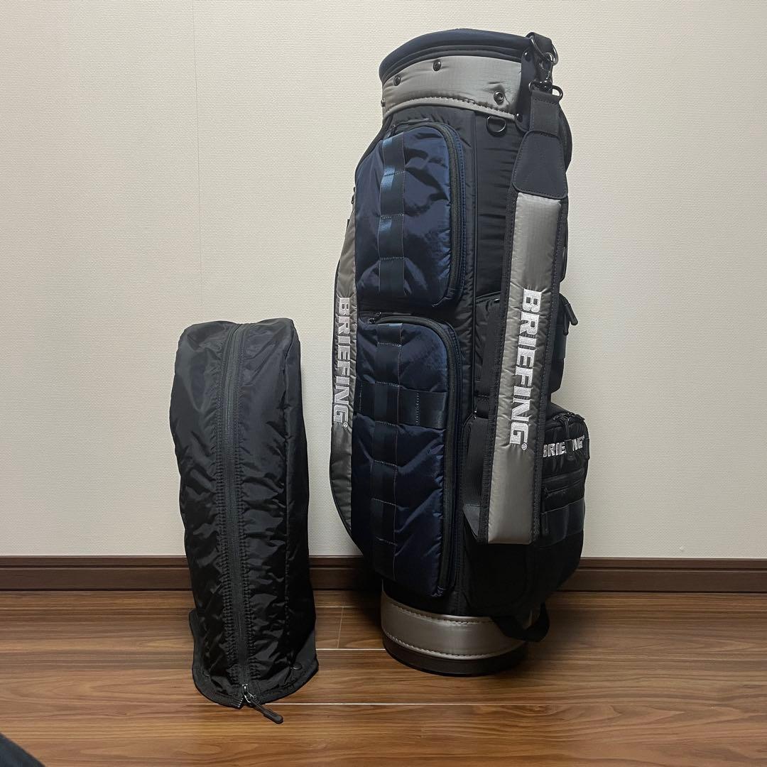 BRIEFING キャディバッグ ネイビー/グレー