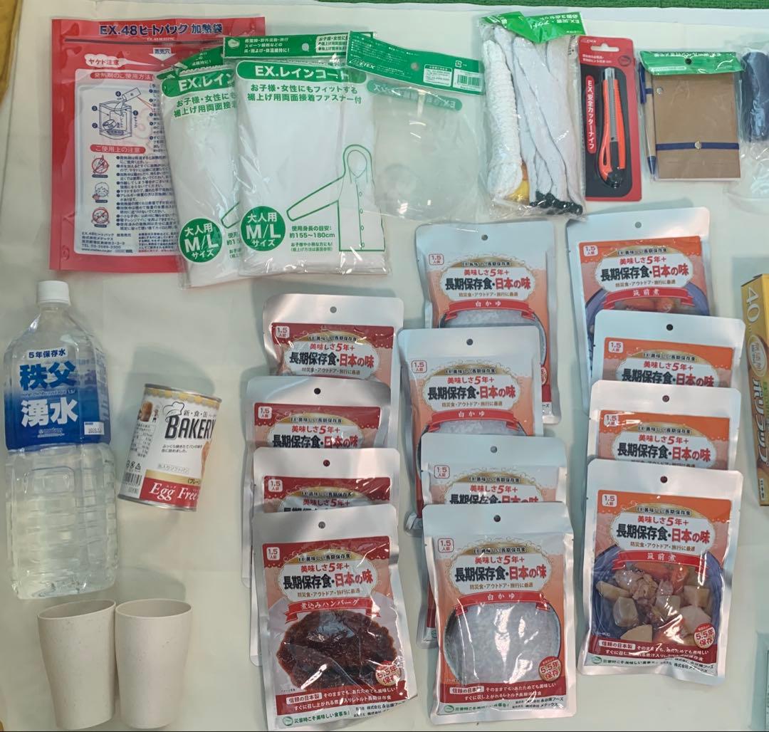 メテックスEX.48 防災セット2人用TANAKAモデル シルバーグレー