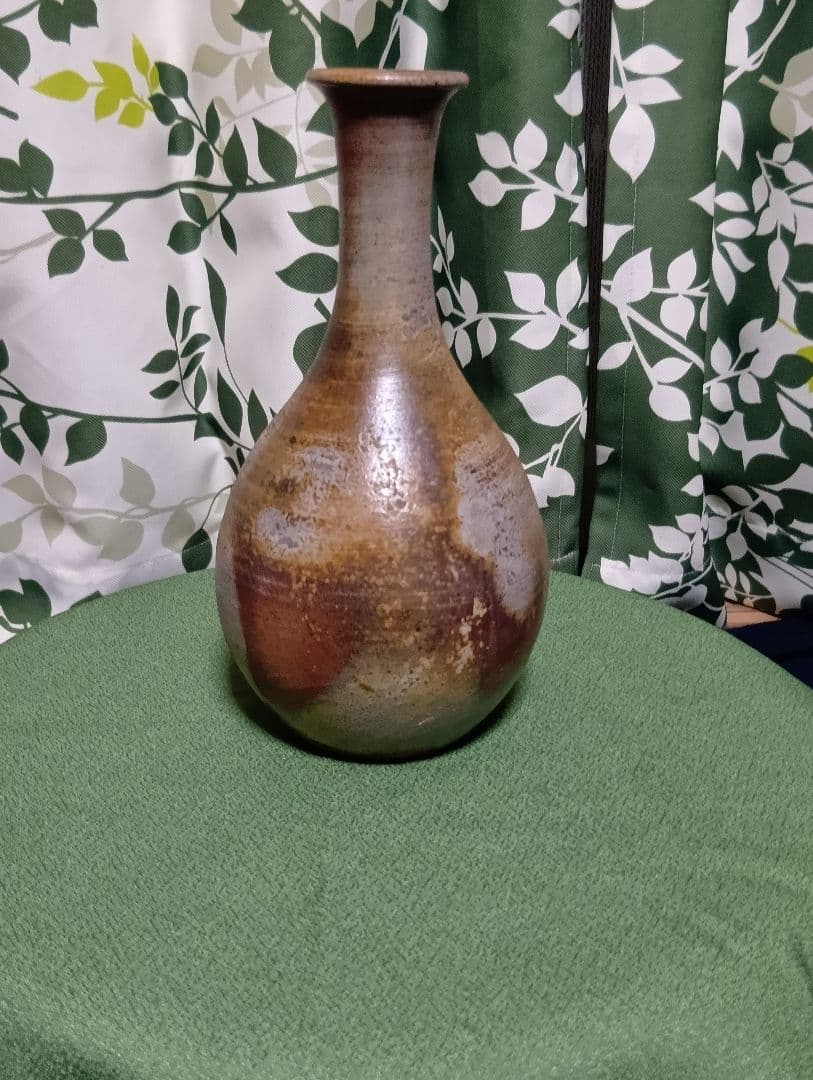 備前焼 老舗窯元(桃蹊堂) 代 17代陶芸家 木村 桃山 作 花瓶