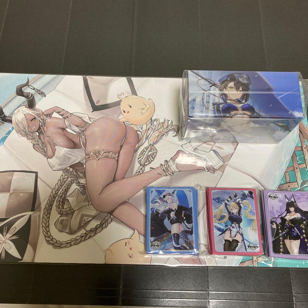 トレカアイテムくじEX　アズールレーン　Wデッキケース　プレイマット　まとめ売り