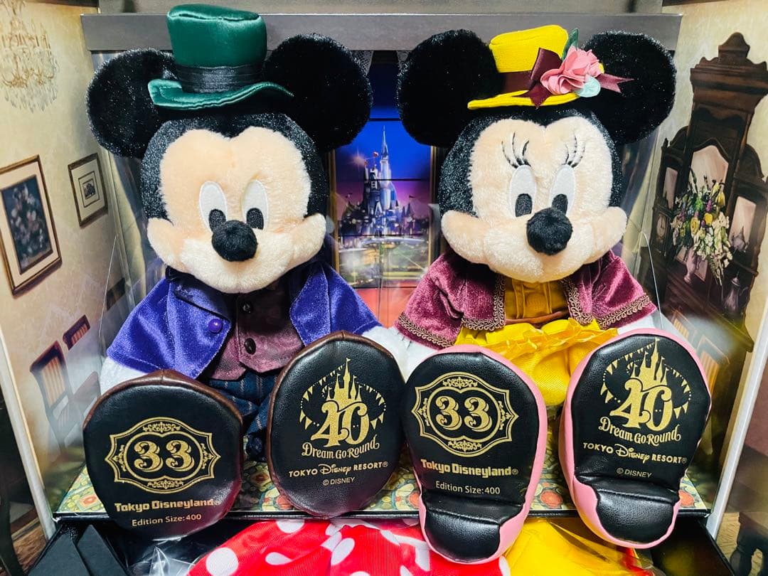 限定品 ディズニー クラブ 33 40周年限定 ミッキー＆ミニー ぬいぐるみ