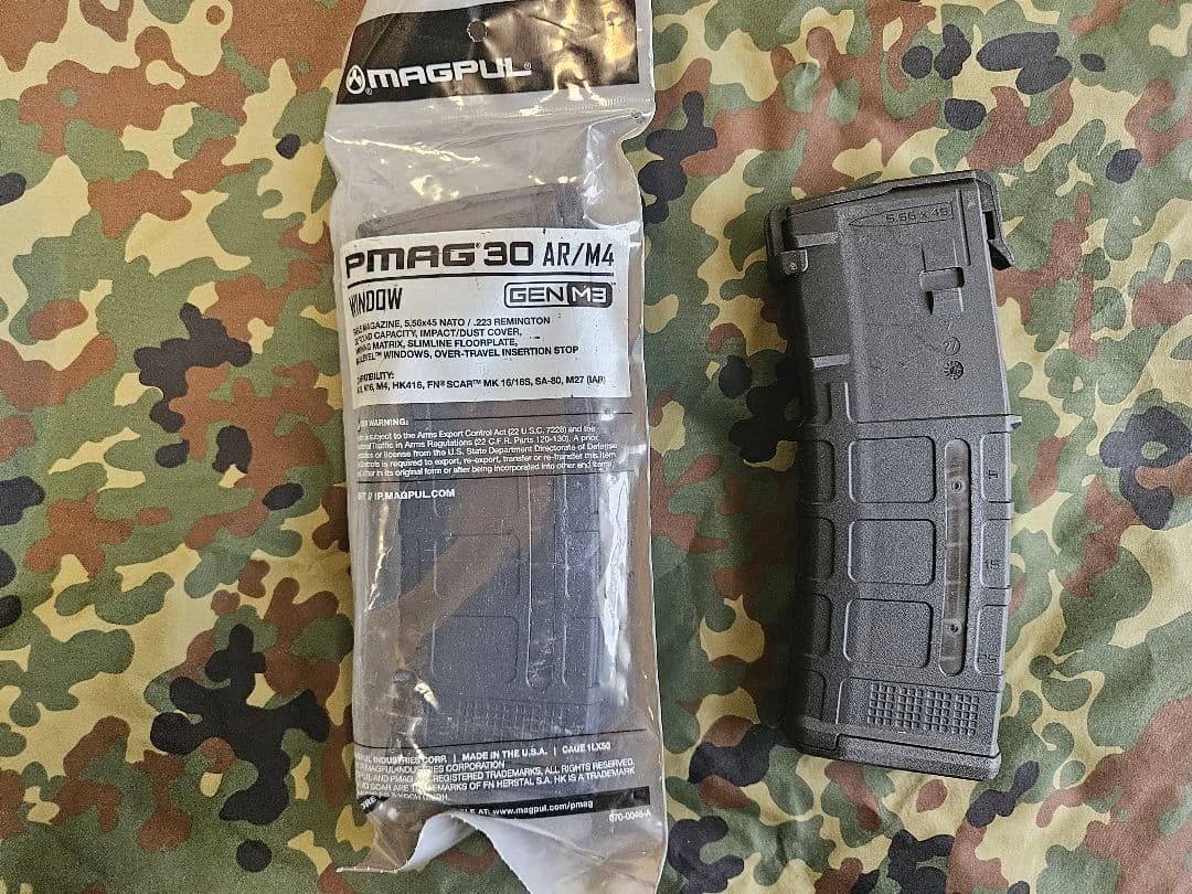 実物 MAGPUL PMAG GEN3 WINDOW 5.56 2本③