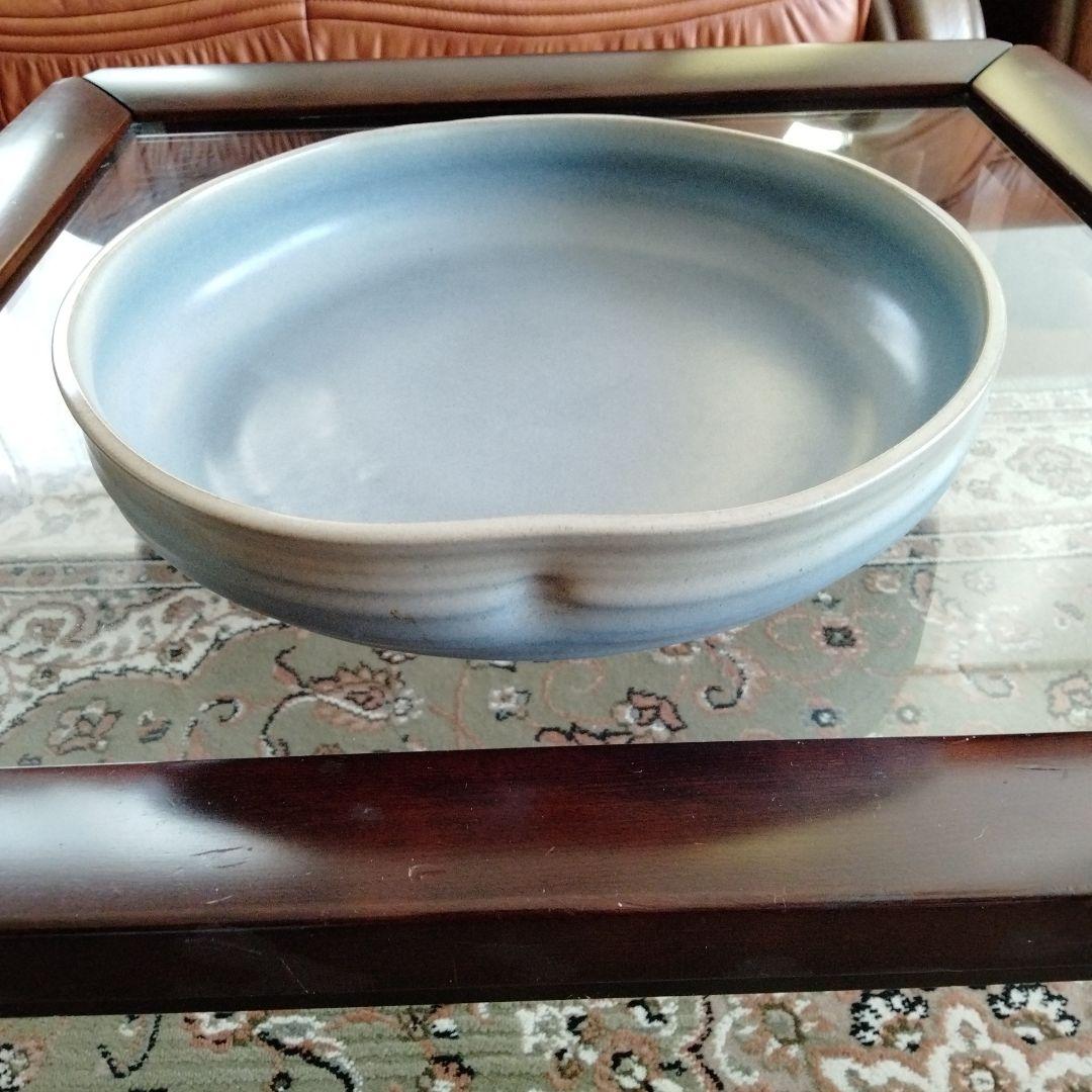 中国骨董　水盤 文房具【超大水盤、青磁洗】旧家蔵陶磁器名品　希少貴重コレクション